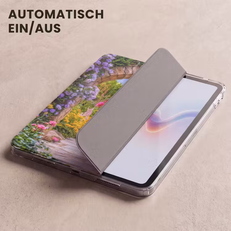 iPad-Hülle - Durchblick - Blumen - Weg - Natur — 5