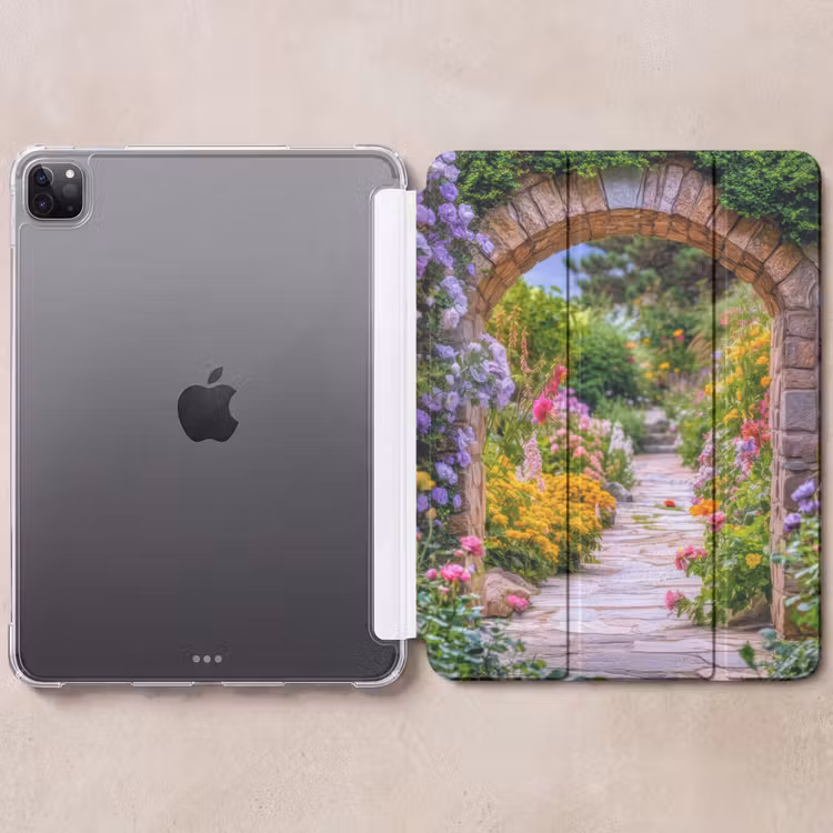 iPad-Hülle - Durchblick - Blumen - Weg - Natur — 6