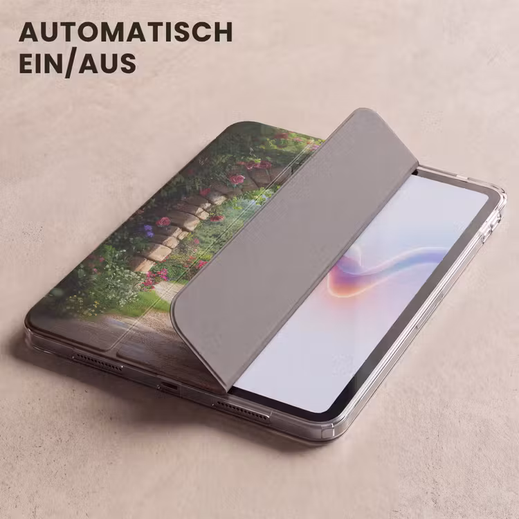 iPad-Hülle - Durchblick - Landschaft - Blumen - Weg - Aussicht — 5