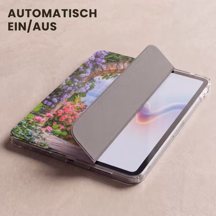 iPad-Hülle - Durchblick - Leuchtturm - Blumen - Aussicht — 5