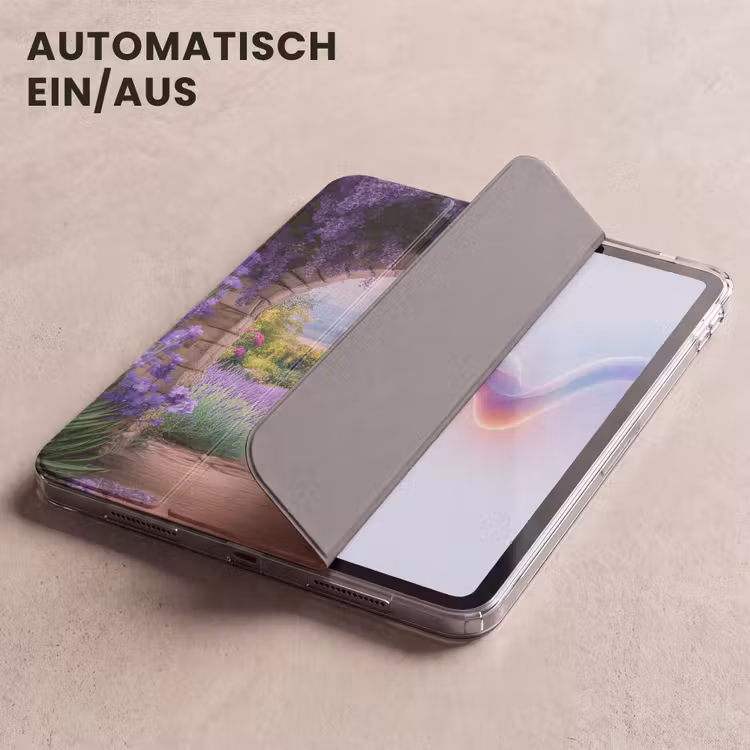 iPad-Hülle - Durchsichtig - Lavendel - Blumen - Lila - Gateway — 5