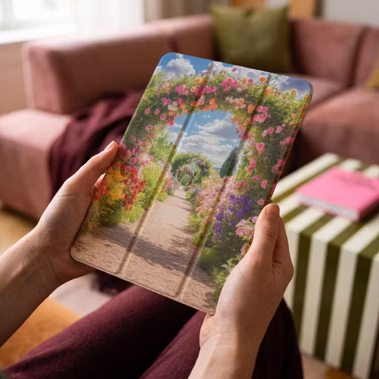 iPad-Hülle - Durchsichtig - Blumen - Farbenfroh - Natur — 4