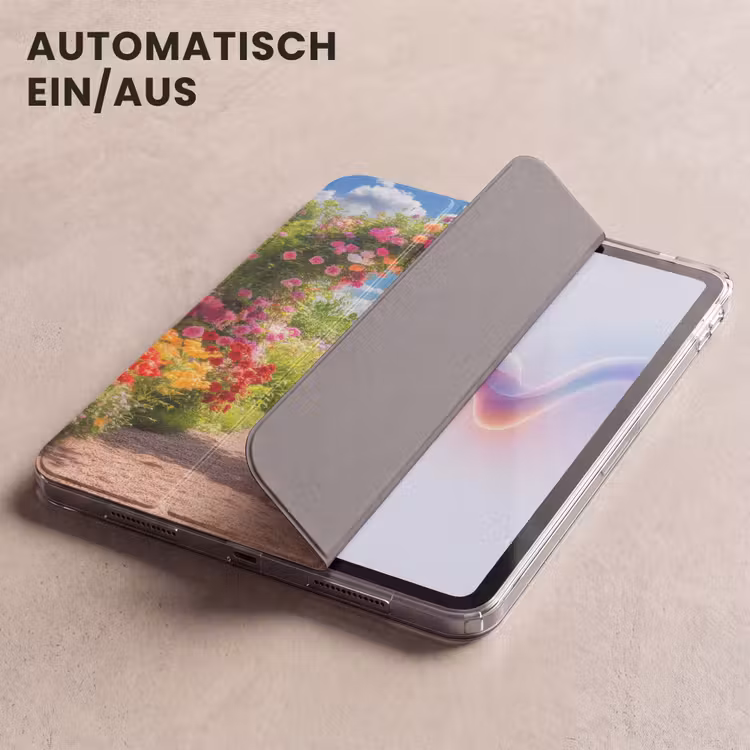 iPad-Hülle - Durchsichtig - Blumen - Farbenfroh - Natur — 5