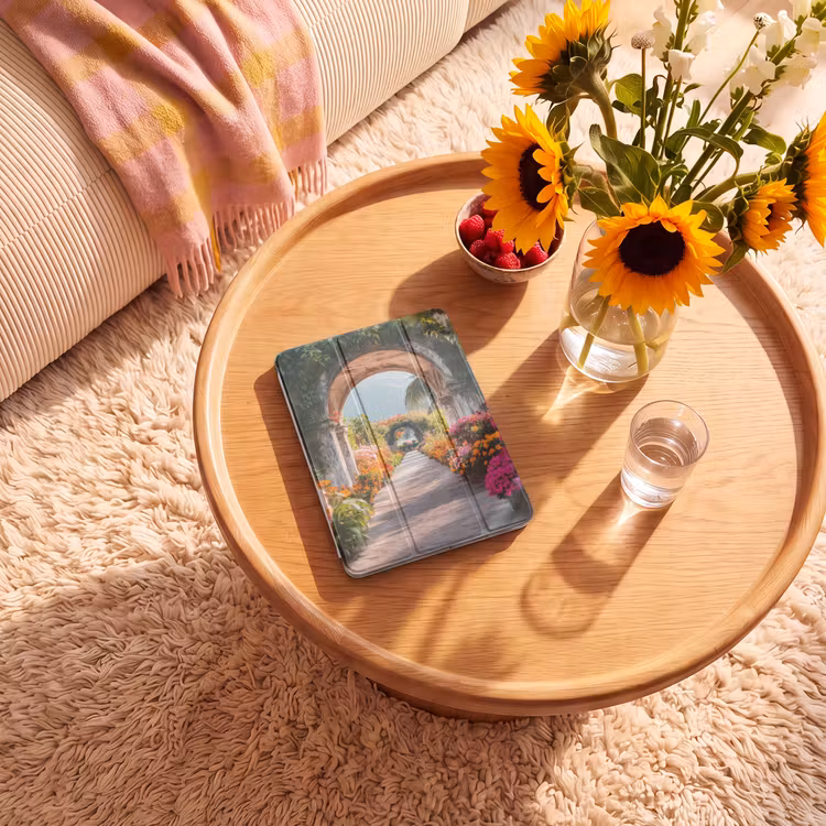 iPad-Hülle - Durchsichtig - Blumen - Tropisch - Farbenfroh — 2