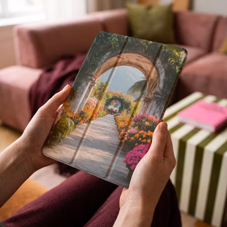 iPad-Hülle - Durchsichtig - Blumen - Tropisch - Farbenfroh — 4