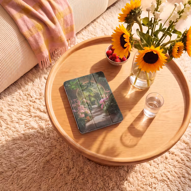 iPad-Hülle - Durchsichtig - Tropisch - Blumen - Natur — 2