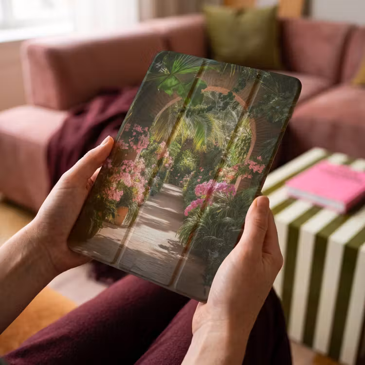 iPad-Hülle - Durchsichtig - Tropisch - Blumen - Natur — 4