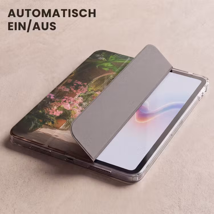 iPad-Hülle - Durchsichtig - Tropisch - Blumen - Natur — 5