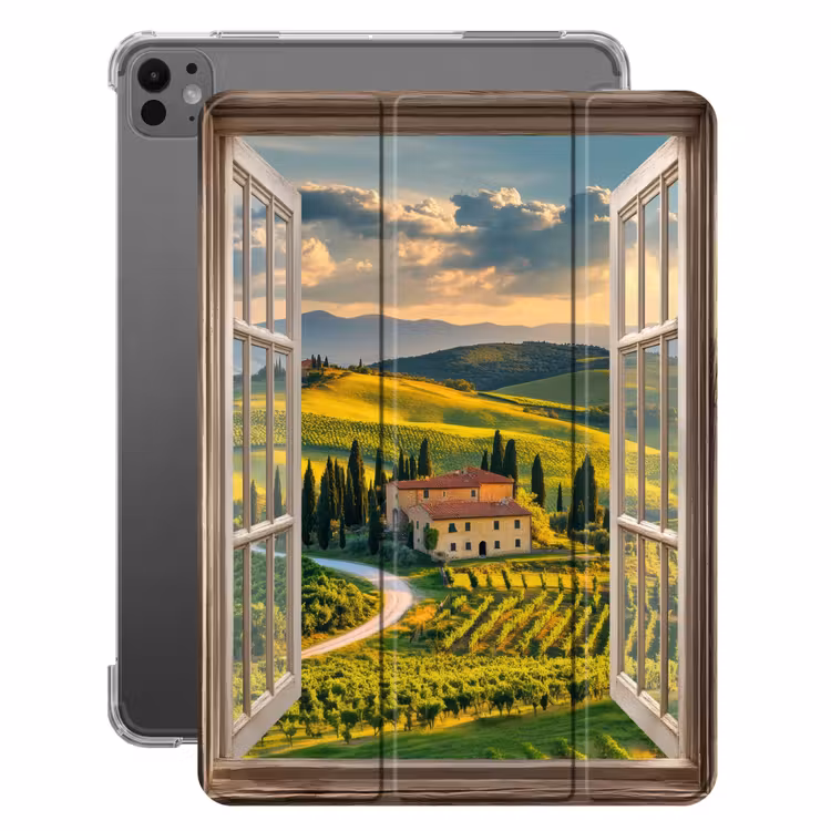 iPad-Hülle - Ansichten - Toskana - Landschaft - Sommer — 1
