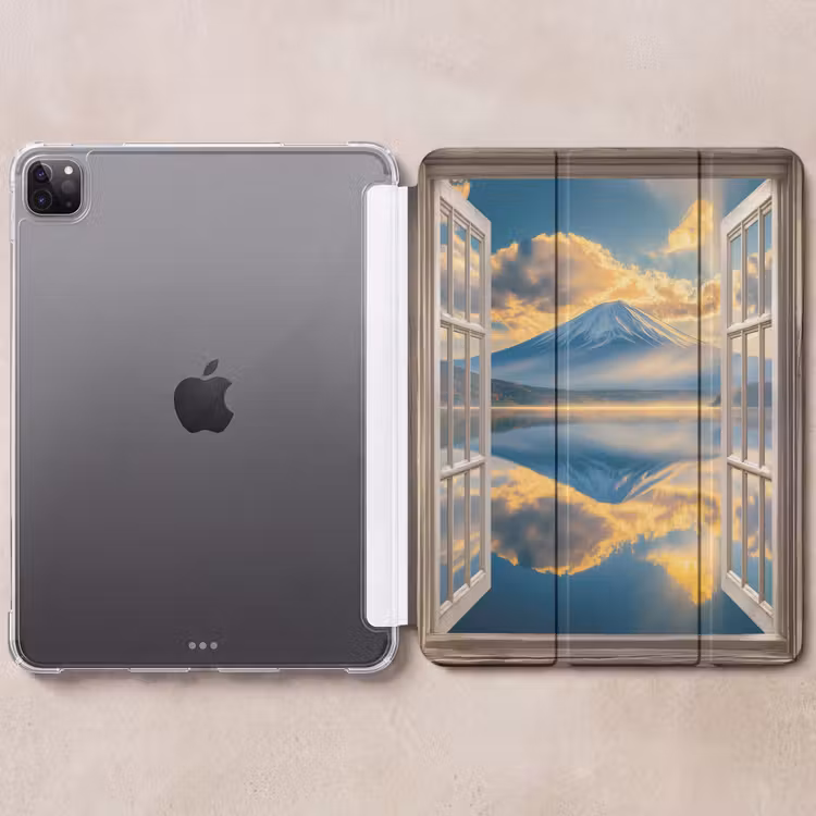 iPad-Hülle - Aussicht - Landschaft - Berge - Ansichten - Fenster — 6