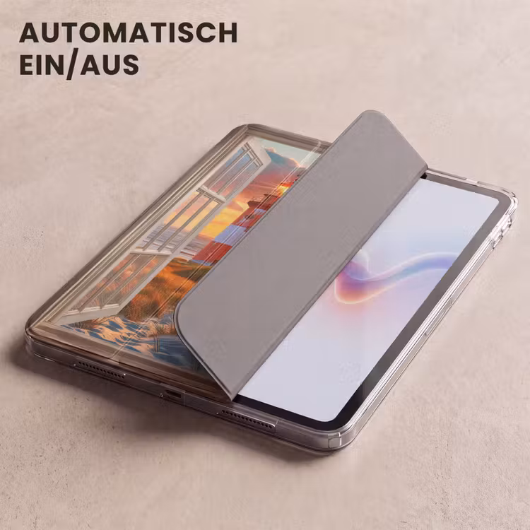 iPad-Hülle - Aussicht - Fenster - Leuchtturm - Sonnenuntergang - Strand — 5
