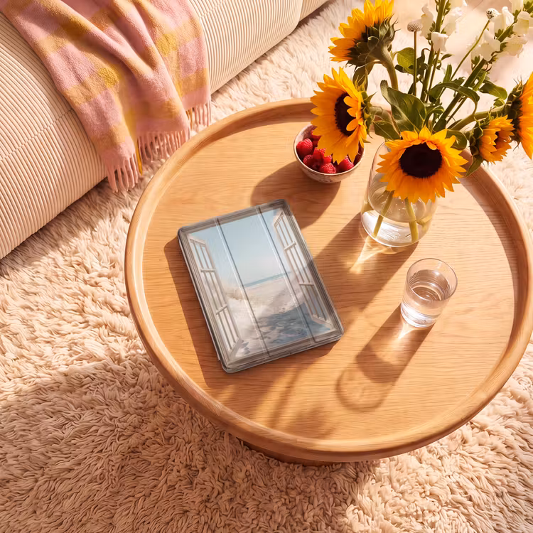 iPad-Hülle - Aussicht - Hochgras - Dünen - Meer - Landschaft — 2
