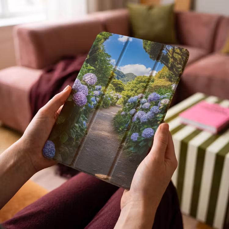 iPad-Hülle - Hortsensia - Kröte - Blumen — 4