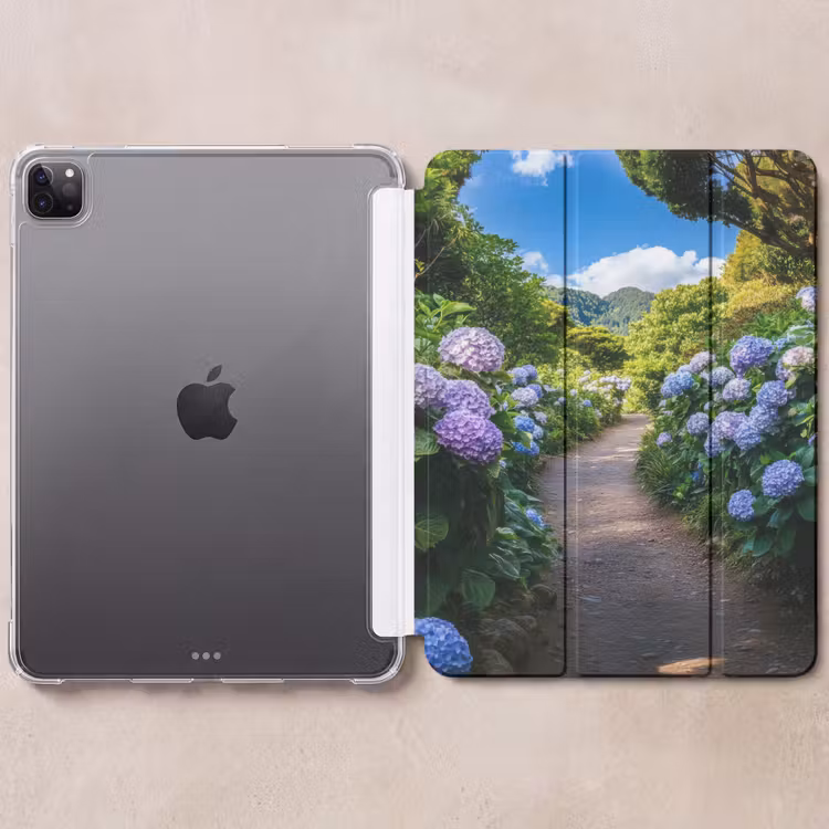iPad-Hülle - Hortsensia - Kröte - Blumen — 6