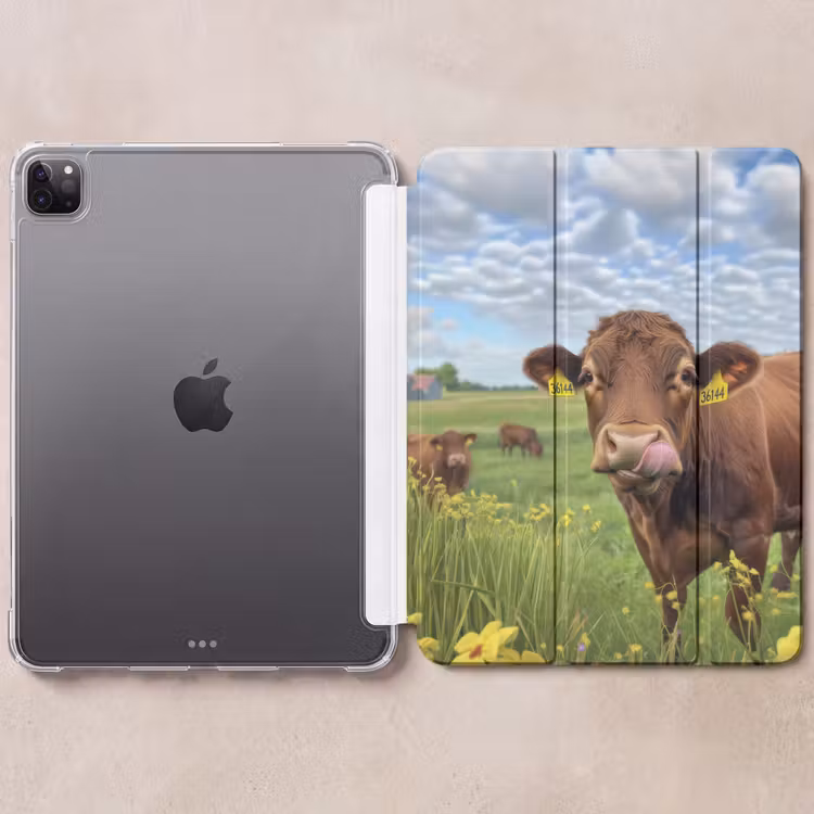 iPad-Hülle - Kuh - Wiese - Blumen — 6
