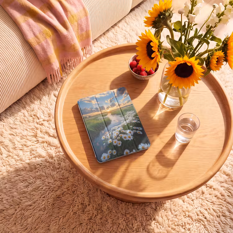 iPad-Hülle - Strom - Landschaft - Gänseblümchen — 2