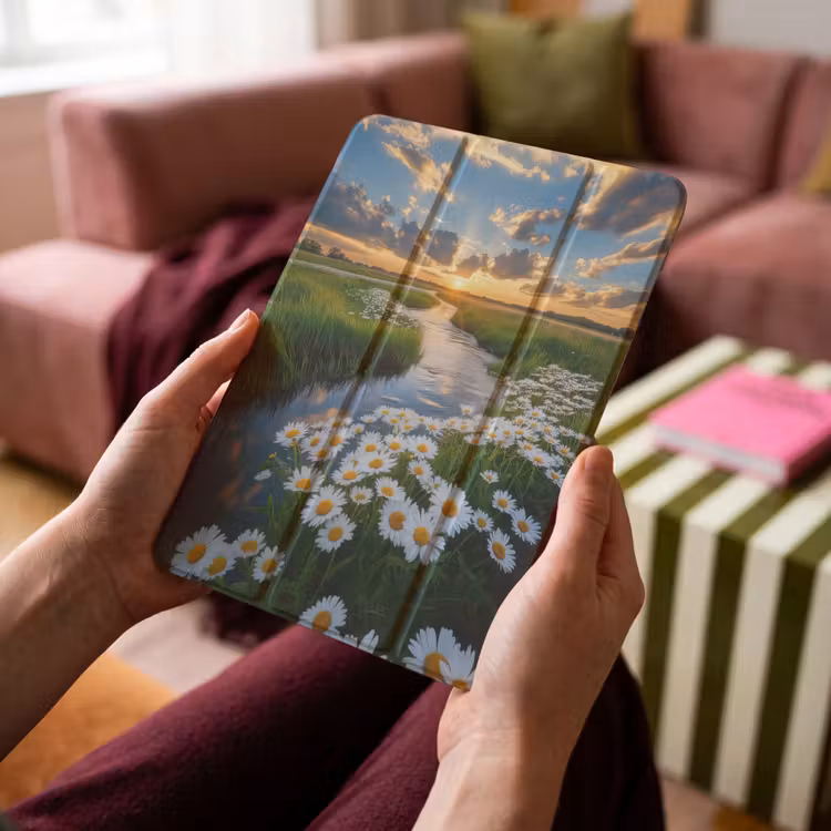 iPad-Hülle - Strom - Landschaft - Gänseblümchen — 4