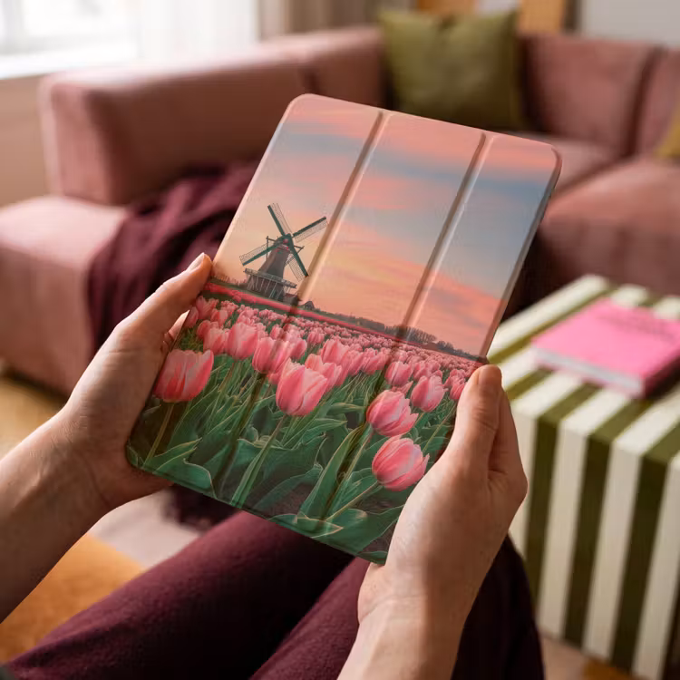 iPad-Hülle - Tulpen - Mühle - Niederlande — 4