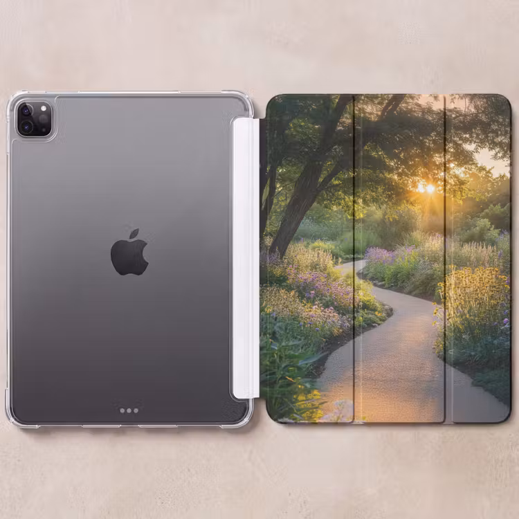 iPad-Hülle - Weg - Blumen - Park — 6