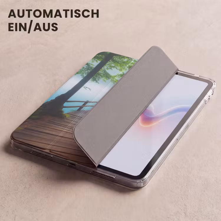 iPad-Hülle - Brücke - Wasser - Fluss - Wald — 5