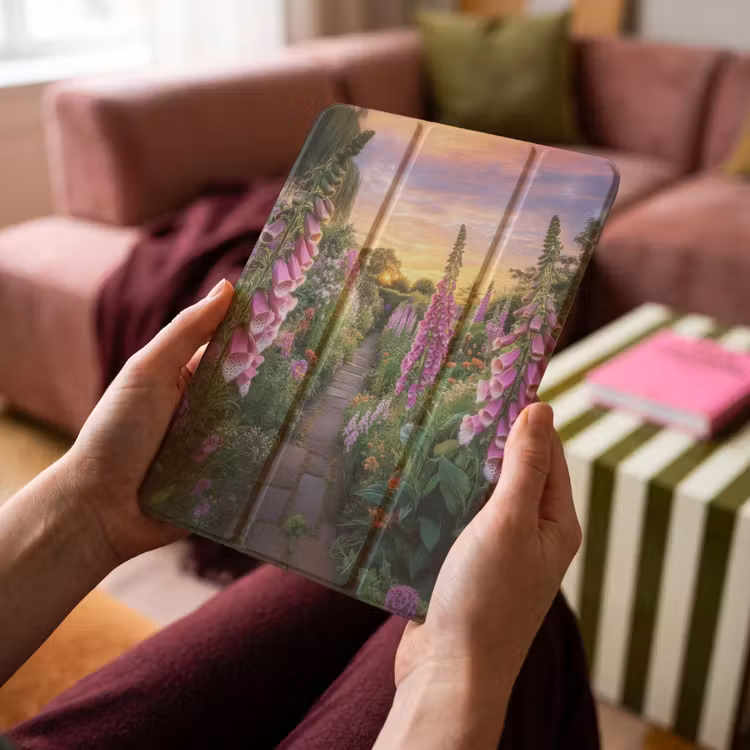 iPad-Hülle - Fingerhut - Blumen - Garten — 4