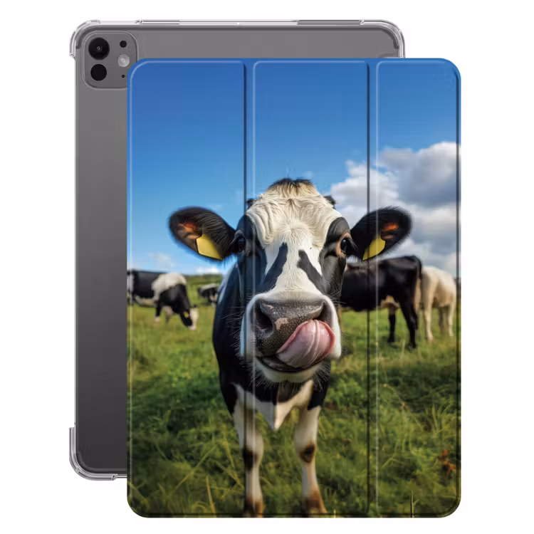 iPad-Hülle - Kuh - Zunge - Wiese — 1