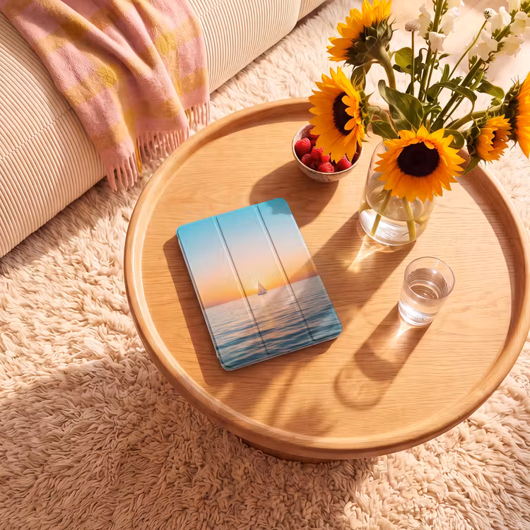 iPad-Hülle - Meer - Segelboot - Sonnenuntergang — 2