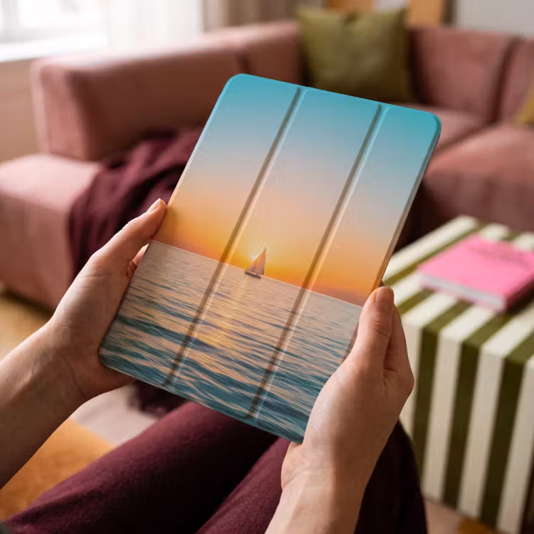 iPad-Hülle - Meer - Segelboot - Sonnenuntergang — 4