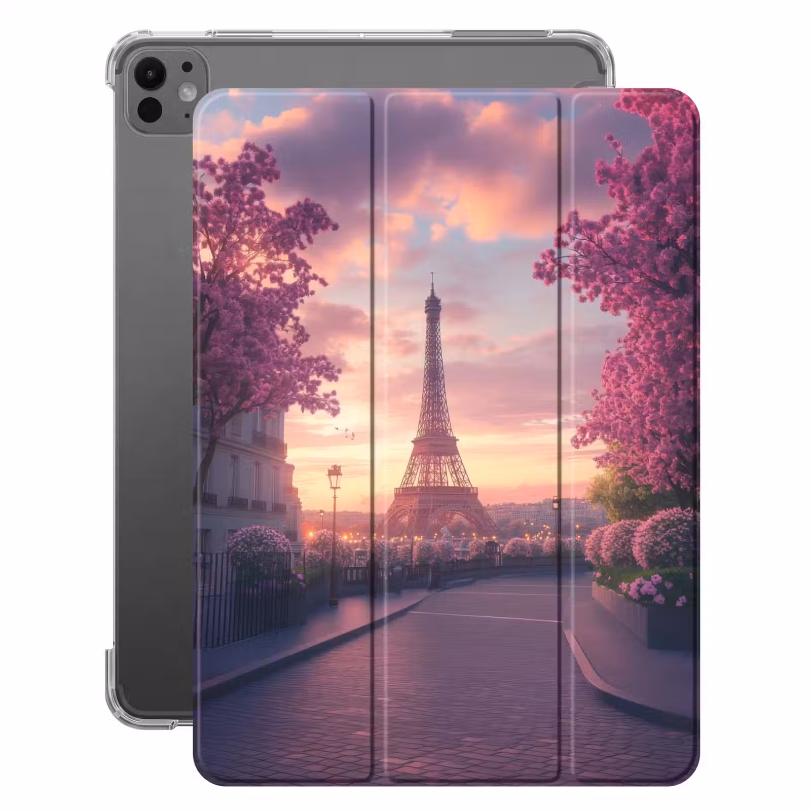 iPad-Hülle - Eiffelturm - Paris - Rosa — 1