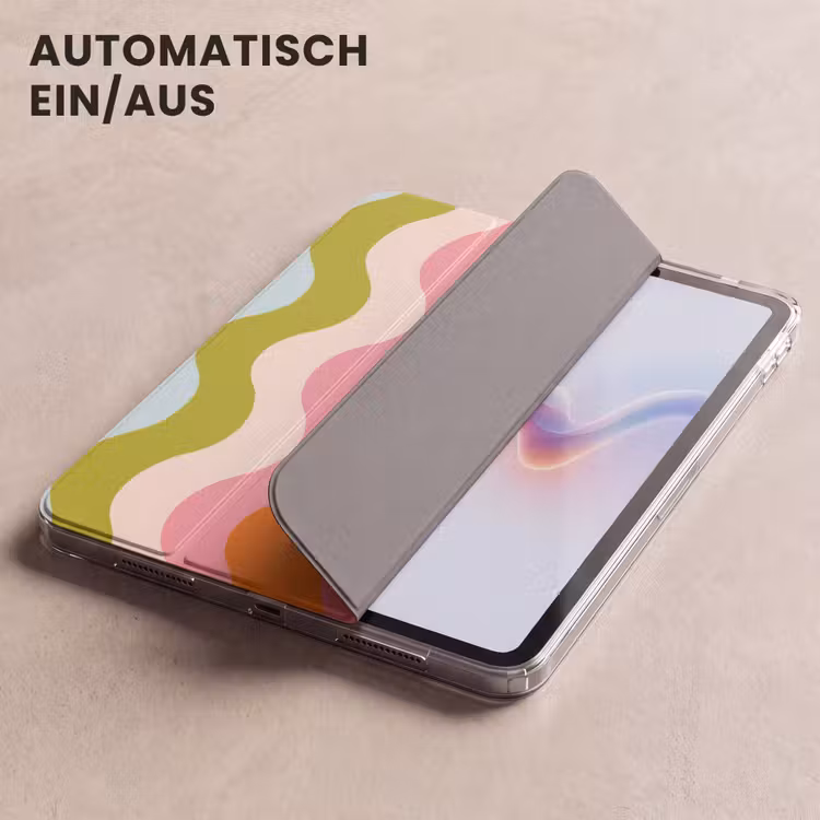 iPad-Hülle - Bahnen - Wellen - Bunt - Vertikal — 5