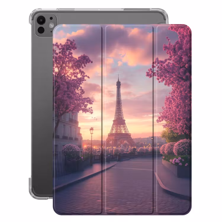 iPad-Hülle - Eiffelturm - Paris - Rosa — 1
