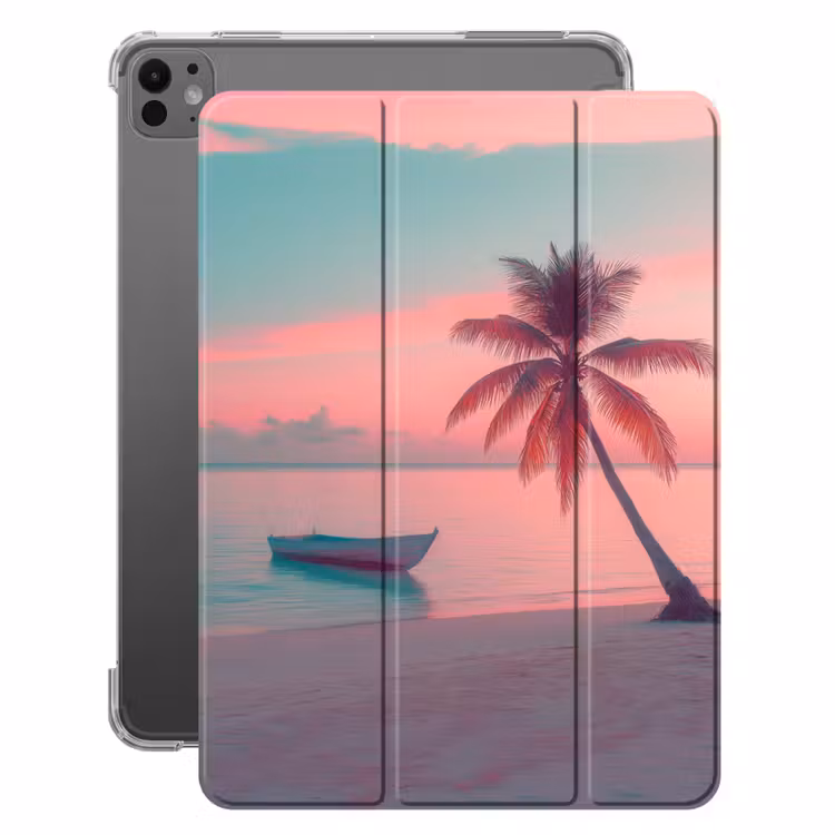 iPad-Hülle - Meer - Boot - Sonnenuntergang — 1