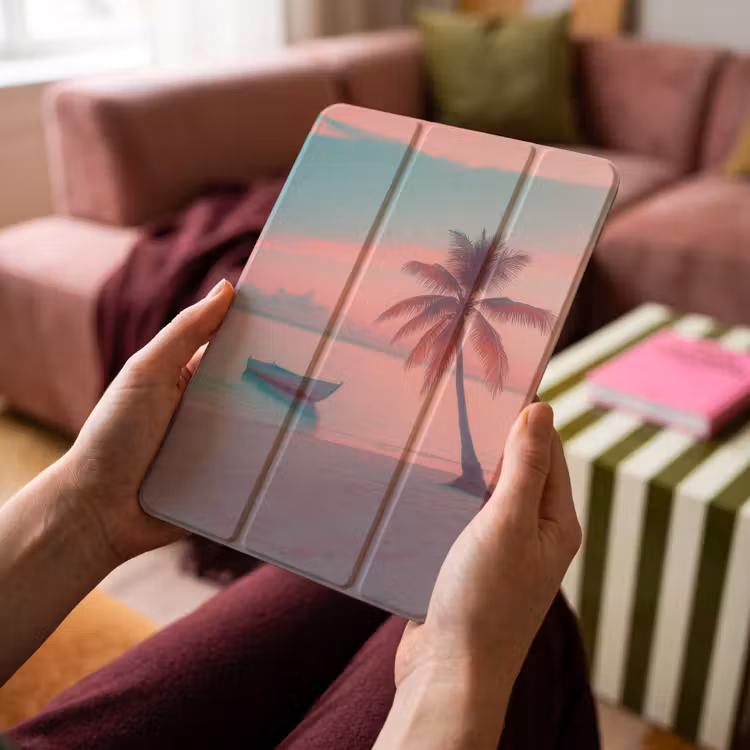 iPad-Hülle - Meer - Boot - Sonnenuntergang — 4