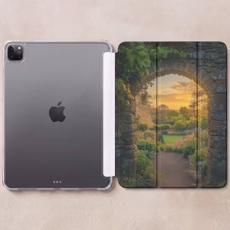 iPad-Hülle - Tor - Pflanzen - Sonnenuntergang — 6