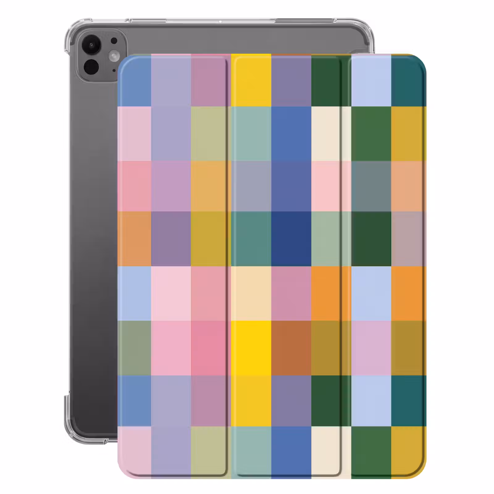iPad-Hülle - Blöcke - Quadratisch - Gemustert - Farbig — 1