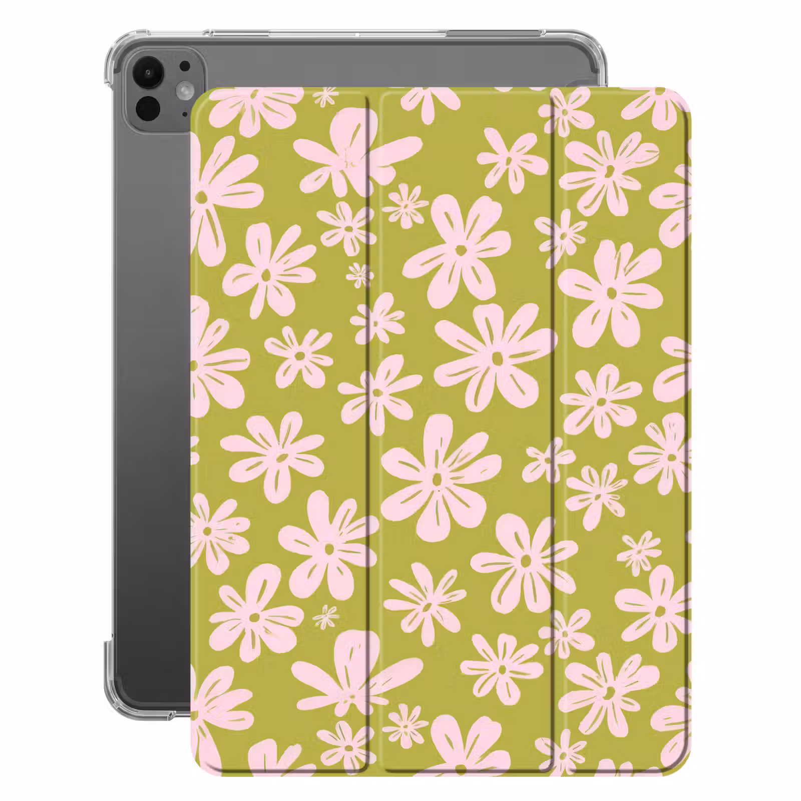 iPad-Hülle - Blumen - Rosa - Gemustert — 1