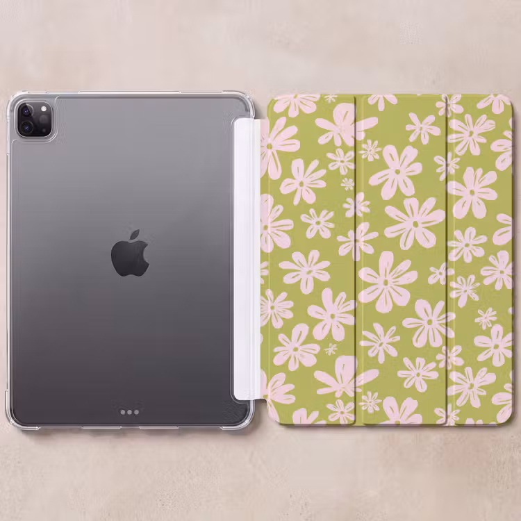 iPad-Hülle - Blumen - Rosa - Gemustert — 6