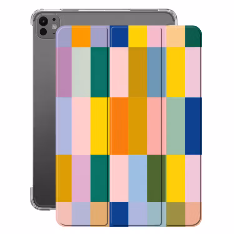 iPad-Hülle - Streifen - Blau - Muster - Abstrakt — 1