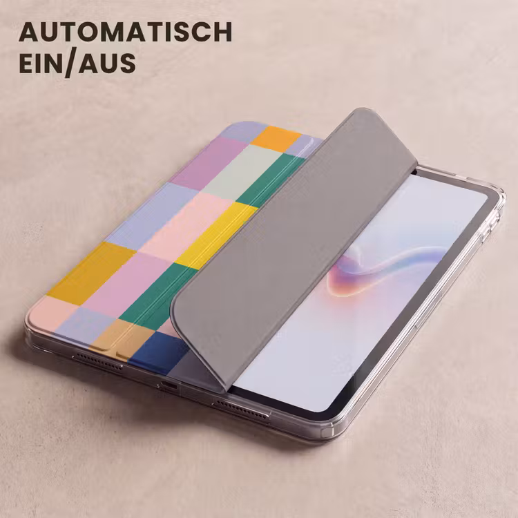 iPad-Hülle - Streifen - Blau - Muster - Abstrakt — 5