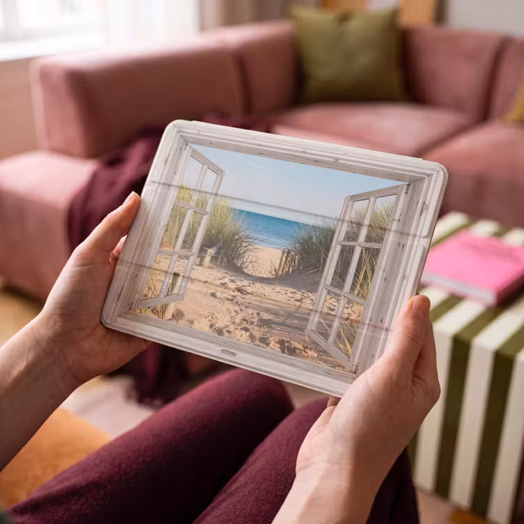iPad-Hülle - Durchblick - Strand - Meer - Dünen - Sand - Wasser - Hochgras — 4