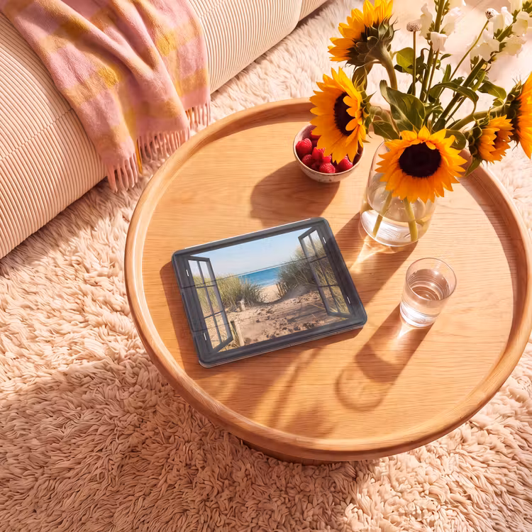 iPad-Hülle - Durchblick - Strand - Meer - Sand - Wasser - Strandhafer - Dünen — 2