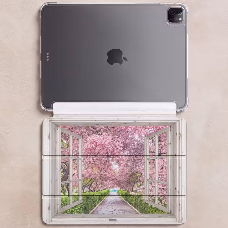 iPad-Hülle - Japanisch - Sakura - Blüte - Baum - Blütenzweige - Durchsichtig — 6