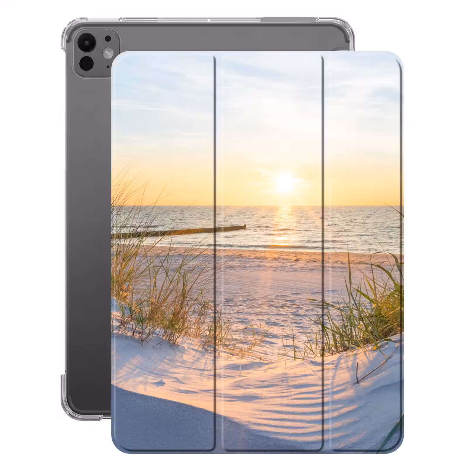 iPad-Hülle - Strand - Sonne - Düne - Gras - Sand - Horizont — 1