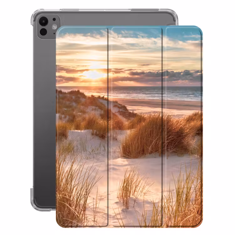 iPad-Hülle - Düne - Pflanzen - Sonnenuntergang - Strand - Meer — 1