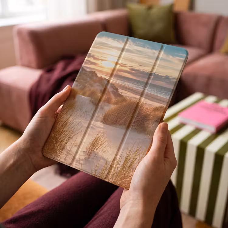 iPad-Hülle - Düne - Pflanzen - Sonnenuntergang - Strand - Meer — 4