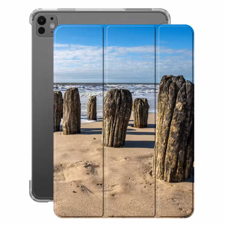 iPad-Hülle - Sand - Strand - Pfahl - Wasser - Sommer — 1