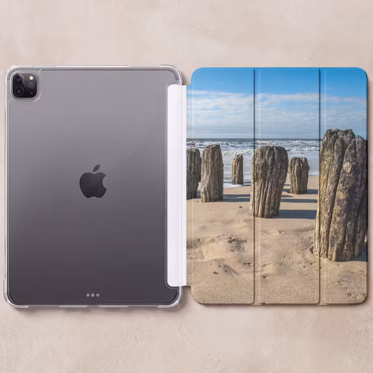 iPad-Hülle - Sand - Strand - Pfahl - Wasser - Sommer — 6