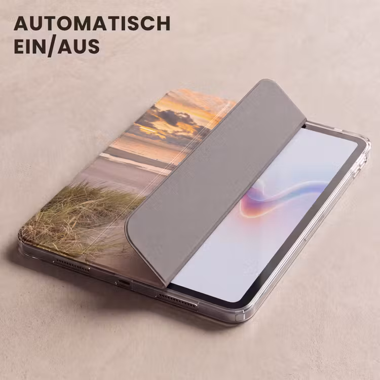 iPad-Hülle - Sonnenuntergang - Düne - Strand - Pflanzen - Meer — 5