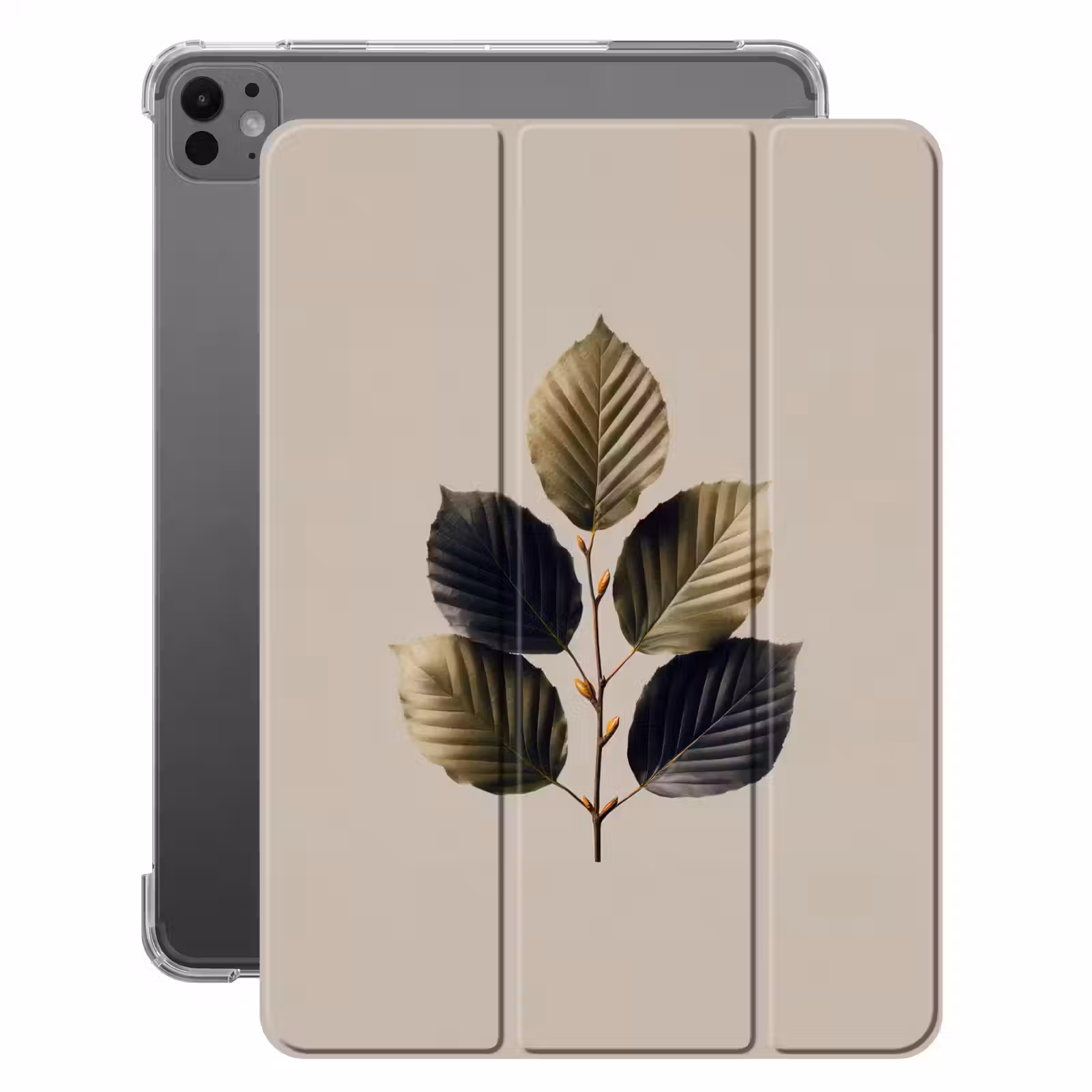 iPad-Hülle - Buchenblätter - Braun - Grün - Neutral — 1