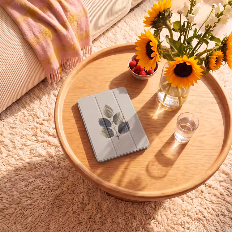 iPad-Hülle - Buchenblätter - Braun - Grün - Neutral — 2